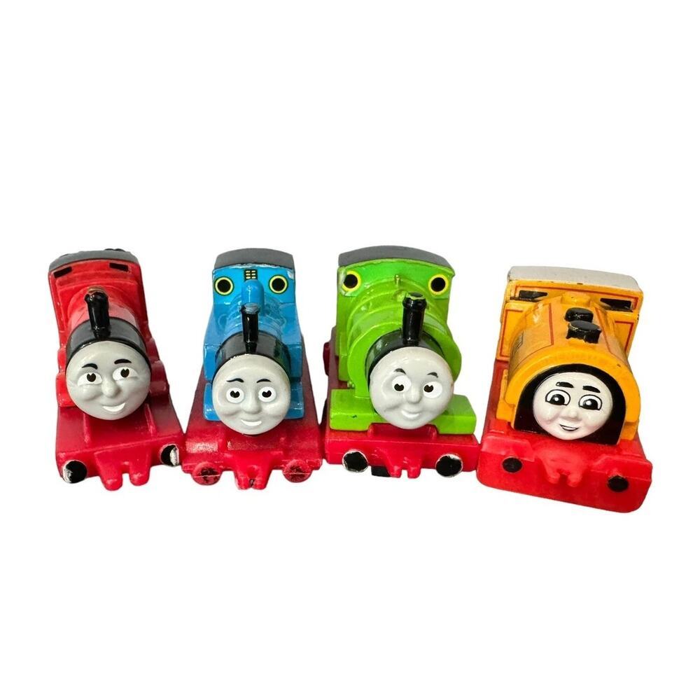 Lot Of 4 ERTL Thomas The Train Die Cast: Thomas, Bill, James & Percy